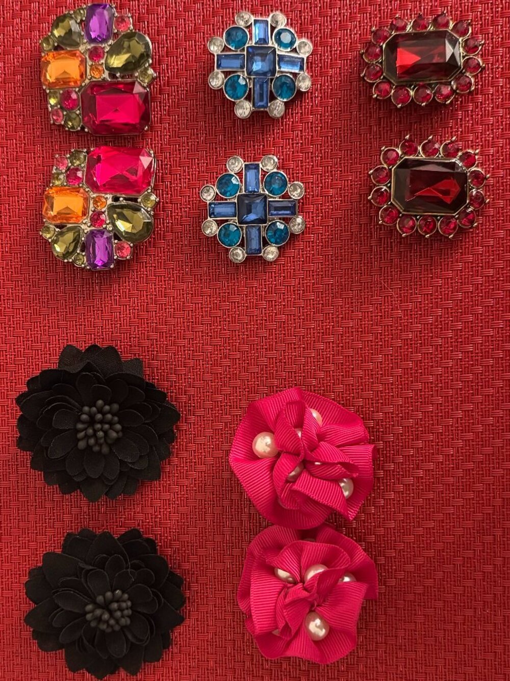 5 SETS: Lindsay Phillips Snaps: Rhinestones & Floral